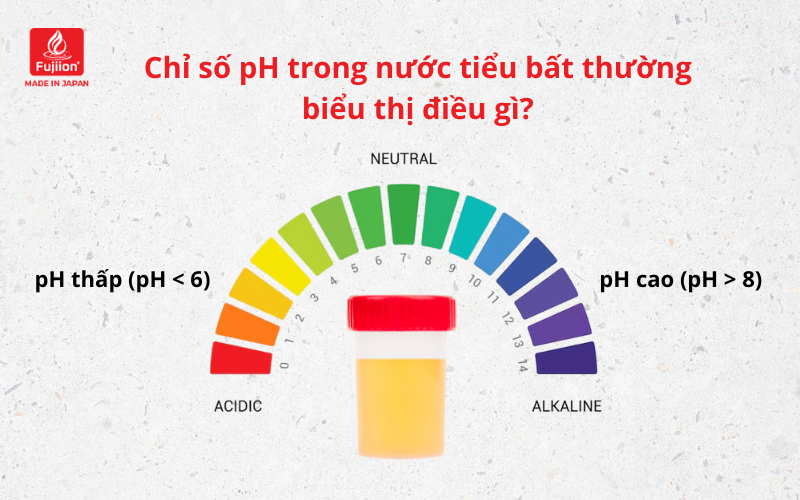 Chỉ số pH trong nước tiểu bất thường biểu thị điều gì? Chỉ số pH trong nước tiểu bất thường biểu thị điều gì?