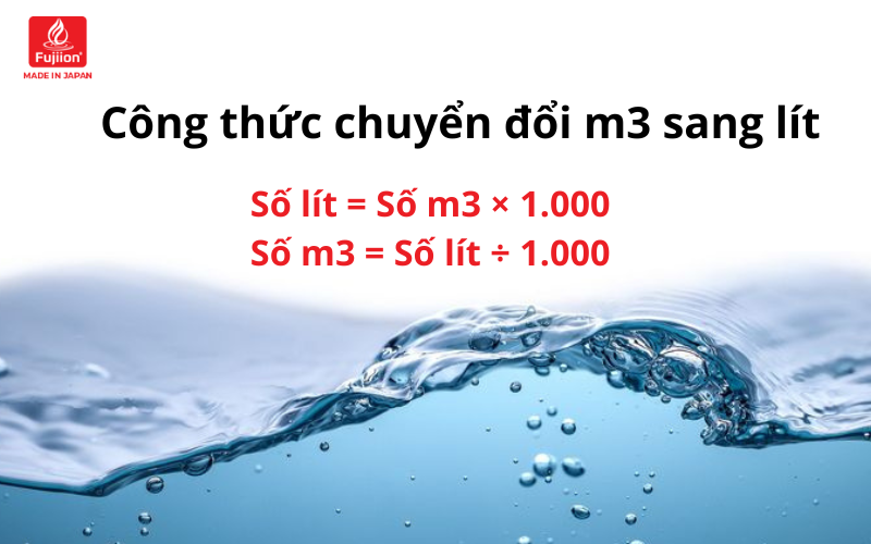 Công thức đổi m3 qua lit