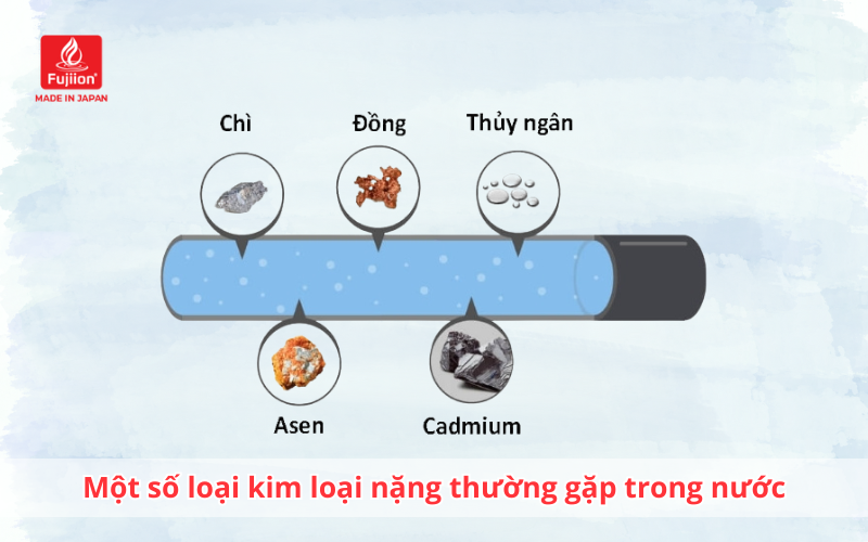 Một số loại kim loại nặng thường gặp trong nước