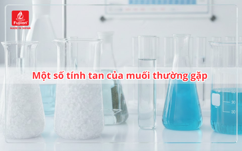Một số tính tan của muối thường gặp