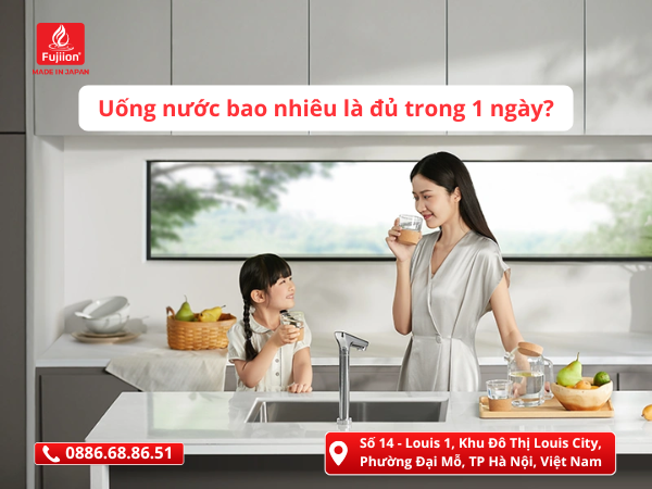 Uống nước bao nhiêu là đủ​ trong 1 ngày